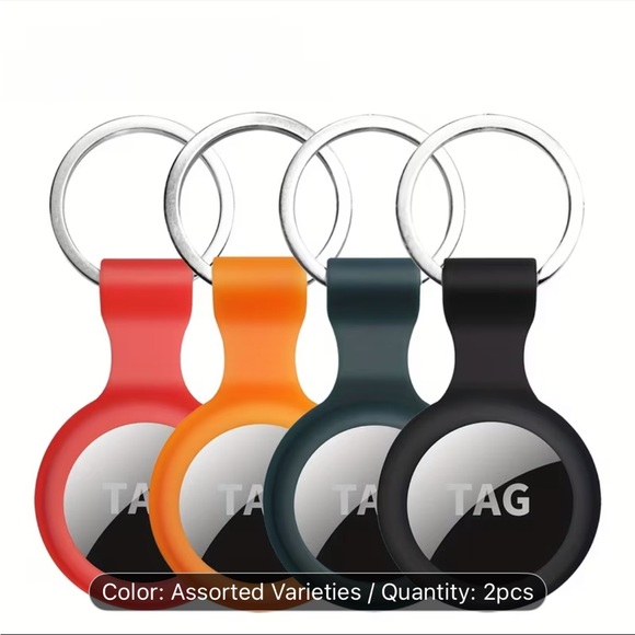 Air Tag Keychain Portable Shockproof
Silicone Protective Cover (set of 4) - Picture 10 of 11